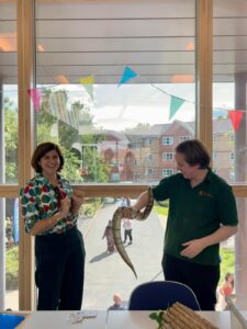 Sarah hosting a surgery in Finchley Tesco